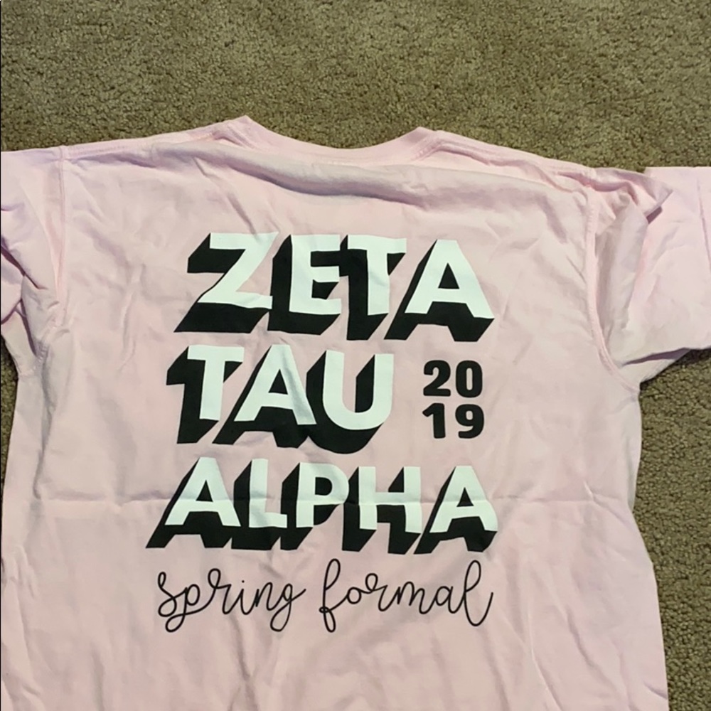 Pocket Tee ZTA zeta tau alpha Spring formal shirt